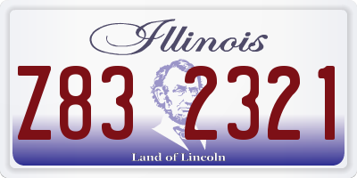 IL license plate Z832321