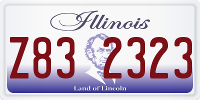 IL license plate Z832323