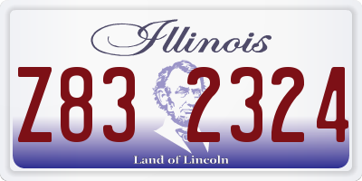 IL license plate Z832324