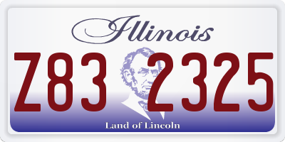 IL license plate Z832325
