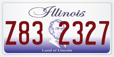 IL license plate Z832327