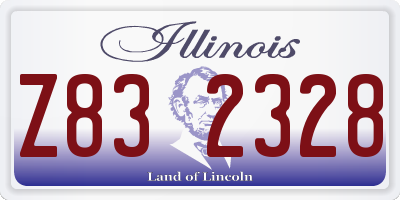 IL license plate Z832328
