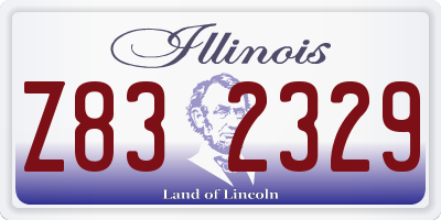 IL license plate Z832329
