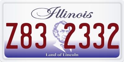 IL license plate Z832332