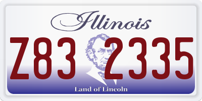 IL license plate Z832335