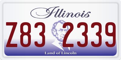 IL license plate Z832339