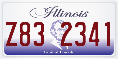 IL license plate Z832341