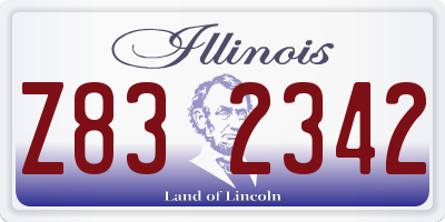 IL license plate Z832342