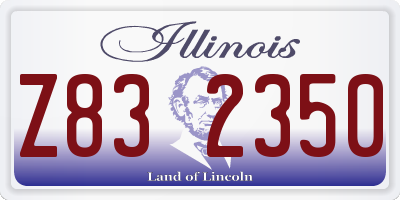 IL license plate Z832350
