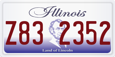 IL license plate Z832352