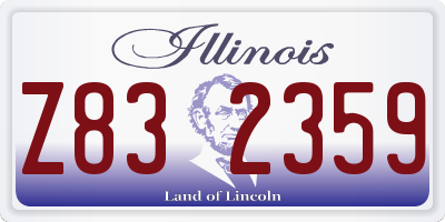 IL license plate Z832359