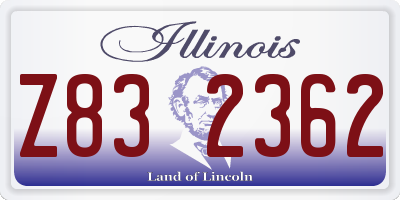 IL license plate Z832362