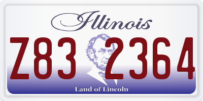 IL license plate Z832364