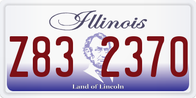 IL license plate Z832370