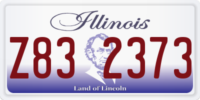 IL license plate Z832373