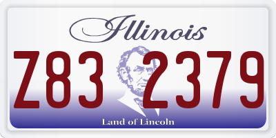 IL license plate Z832379