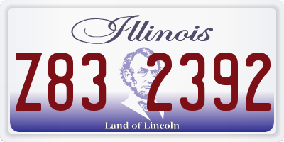 IL license plate Z832392