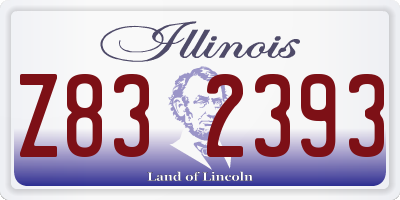 IL license plate Z832393