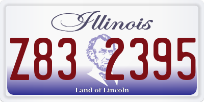 IL license plate Z832395