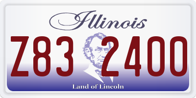 IL license plate Z832400