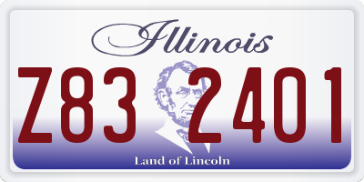 IL license plate Z832401