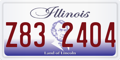IL license plate Z832404