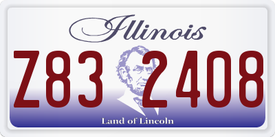 IL license plate Z832408