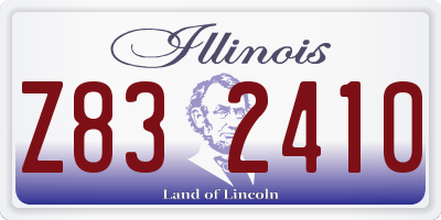 IL license plate Z832410