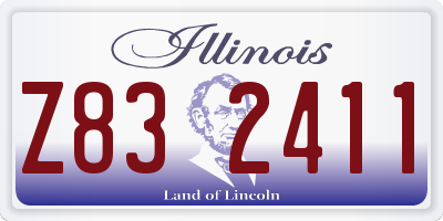 IL license plate Z832411
