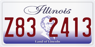 IL license plate Z832413