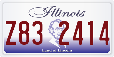 IL license plate Z832414