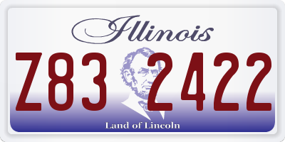 IL license plate Z832422