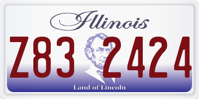IL license plate Z832424