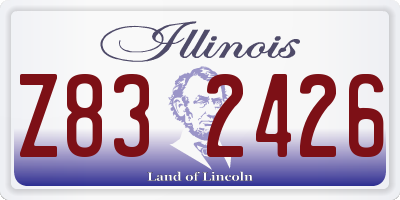 IL license plate Z832426