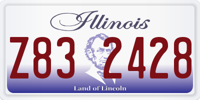 IL license plate Z832428