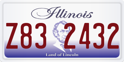 IL license plate Z832432
