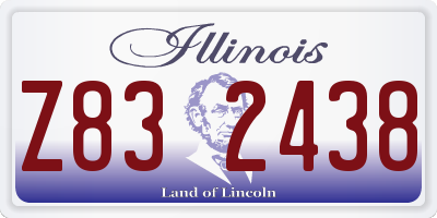 IL license plate Z832438