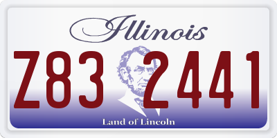 IL license plate Z832441