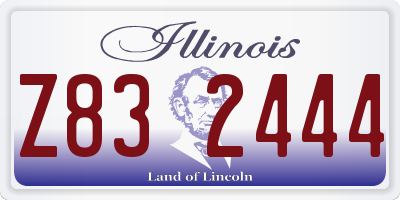 IL license plate Z832444