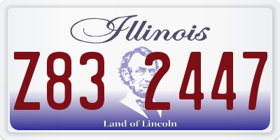 IL license plate Z832447