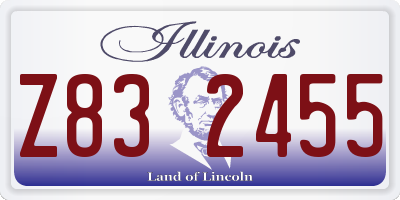 IL license plate Z832455