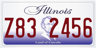 IL license plate Z832456