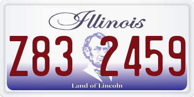 IL license plate Z832459