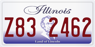 IL license plate Z832462