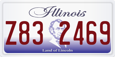IL license plate Z832469