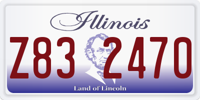 IL license plate Z832470
