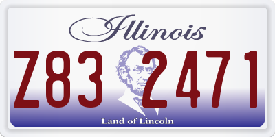IL license plate Z832471