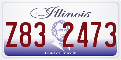 IL license plate Z832473