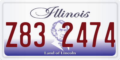 IL license plate Z832474