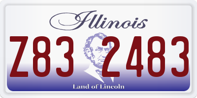 IL license plate Z832483